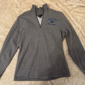 Sport-Tek Gray Quarter-Zip Pullover with UF Gator Embroidered Logo